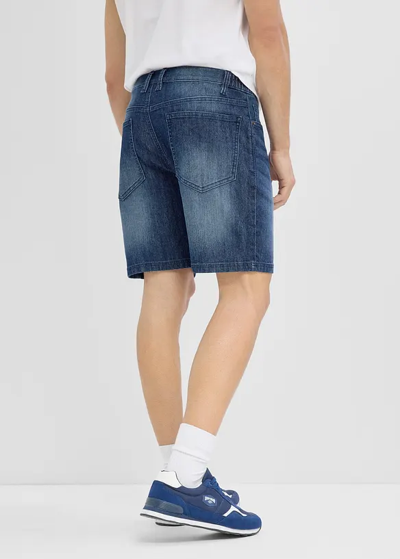 Shorts di jeans leggeri con elastico in vita, relaxed fit, bonprix