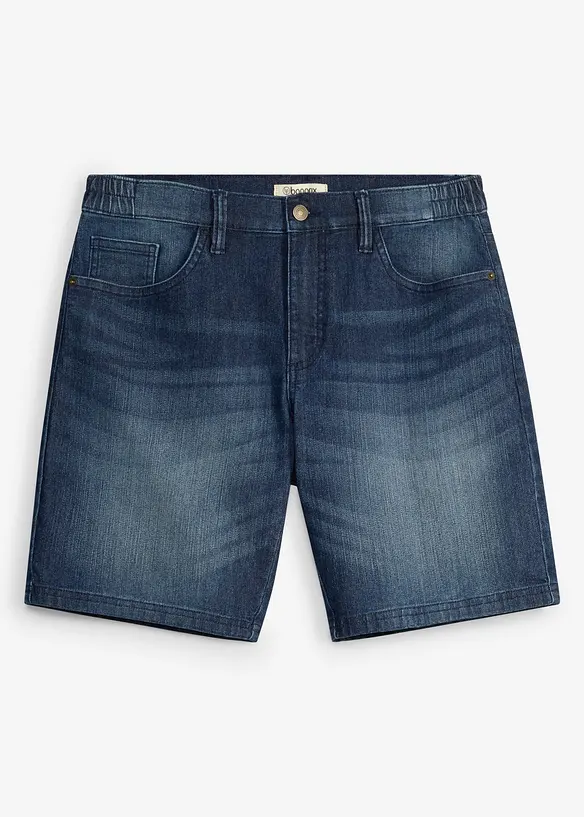 Shorts di jeans leggeri con elastico in vita, relaxed fit, bonprix