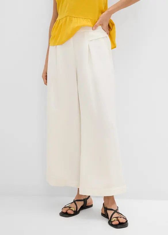 Pantaloni culotte con viscosa fluida, bonprix