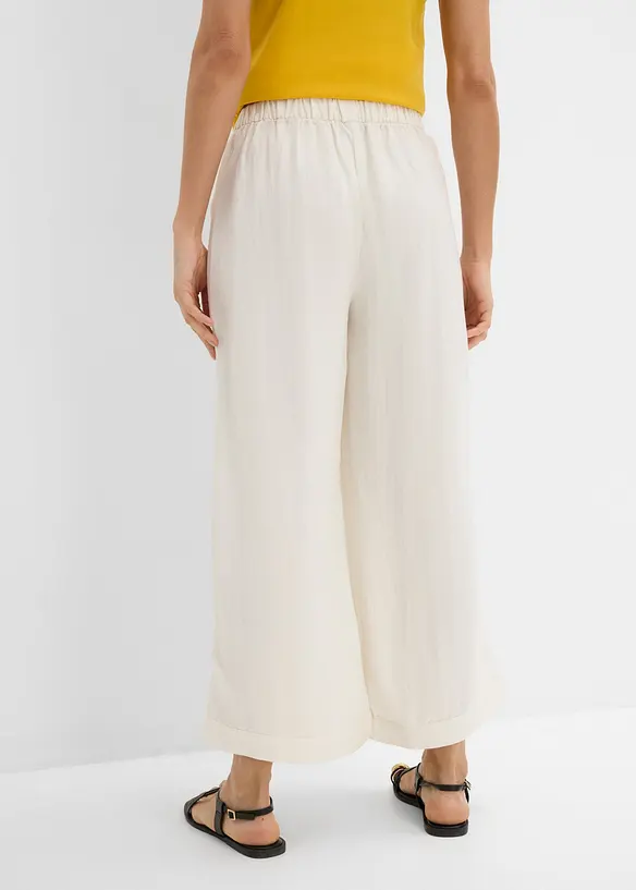 Pantaloni culotte con viscosa fluida, bonprix