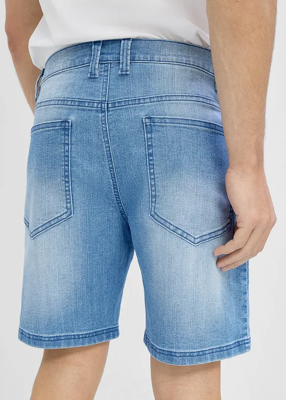 Shorts di jeans leggeri con elastico in vita, relaxed fit, bonprix