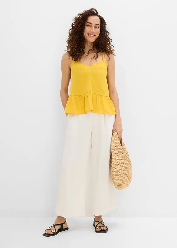 Pantaloni culotte con viscosa fluida, bonprix