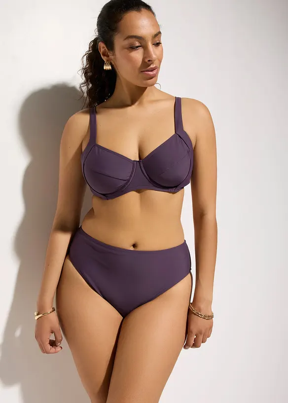Bikini minimizer con slip a vita alta leggermente modellanti (set 2 pezzi), bonprix