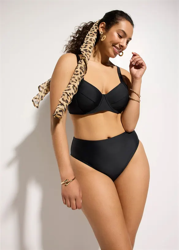 Bikini minimizer con slip a vita alta leggermente modellanti (set 2 pezzi), bonprix