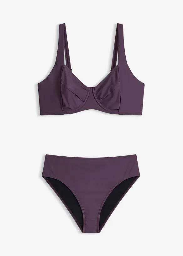 Bikini minimizer con slip a vita alta leggermente modellanti (set 2 pezzi), bonprix