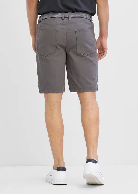 Bermuda elasticizzati con elastico in vita e cintura, regular fit, bonprix