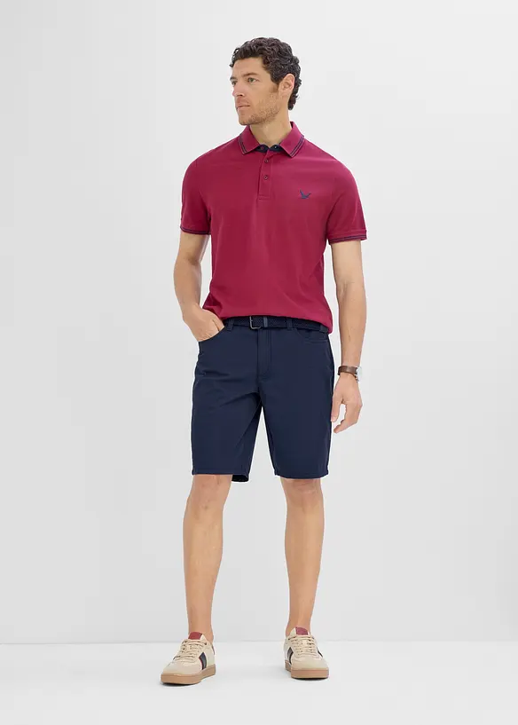 Bermuda elasticizzati con elastico in vita e cintura, regular fit, bonprix