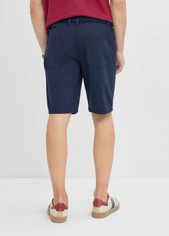 Bermuda elasticizzati con elastico in vita e cintura, regular fit, bonprix