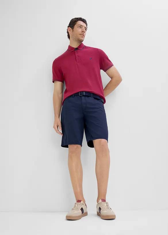 Bermuda elasticizzati con elastico in vita e cintura, regular fit, bonprix