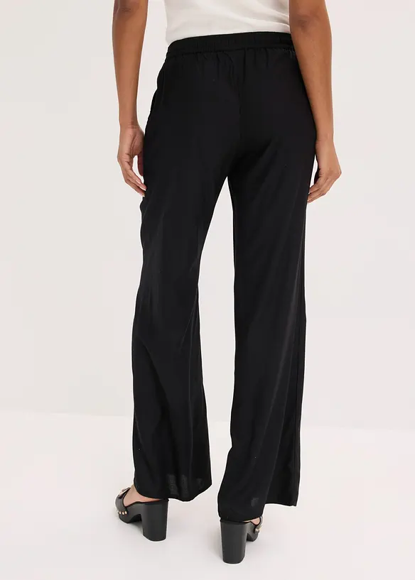Pantaloni a palazzo in viscosa fluida, bonprix