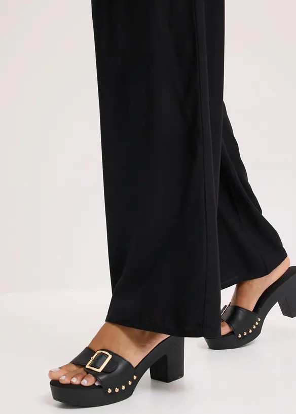 Pantaloni a palazzo in viscosa fluida, bonprix