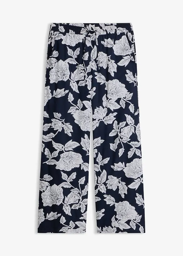 Pantaloni a palazzo in viscosa fluida, bonprix