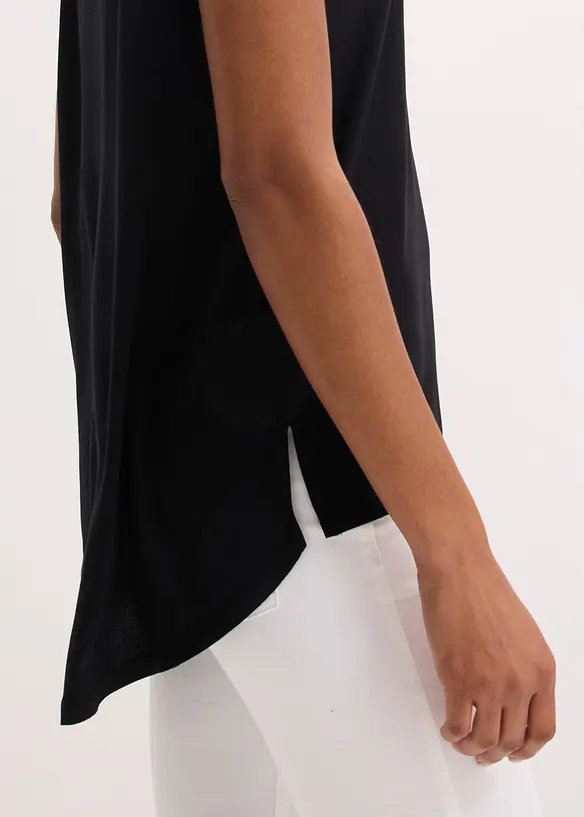 Maglia lunga in misto viscosa, bonprix