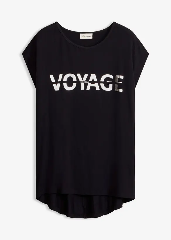 Maglia lunga in misto viscosa, bonprix