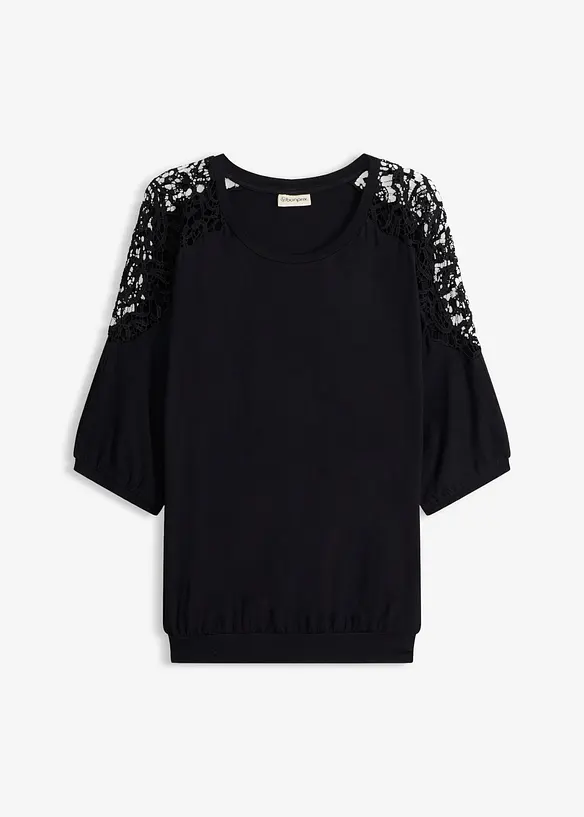 Maglia oversize in misto viscosa, bonprix