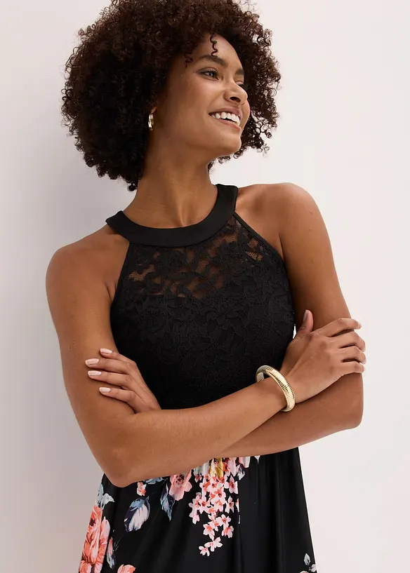 Abito midi in mesh, bonprix