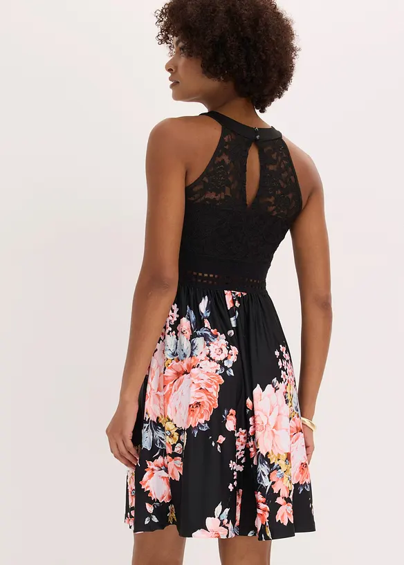 Abito midi in mesh, bonprix