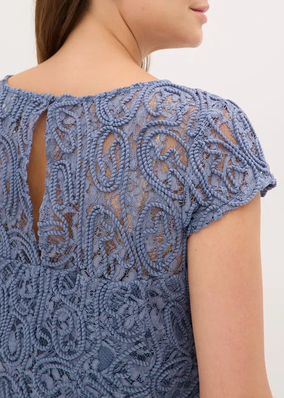 Blusa con pizzo, bonprix