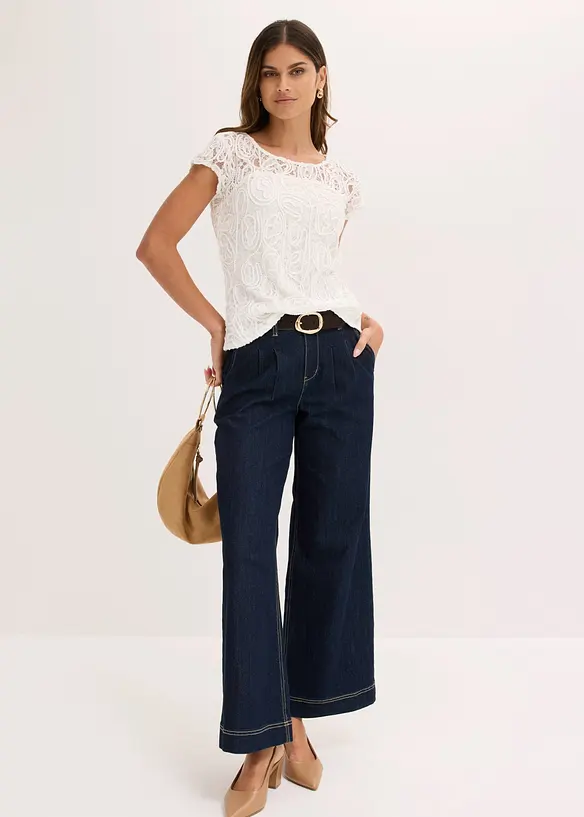Blusa in pizzo, bonprix