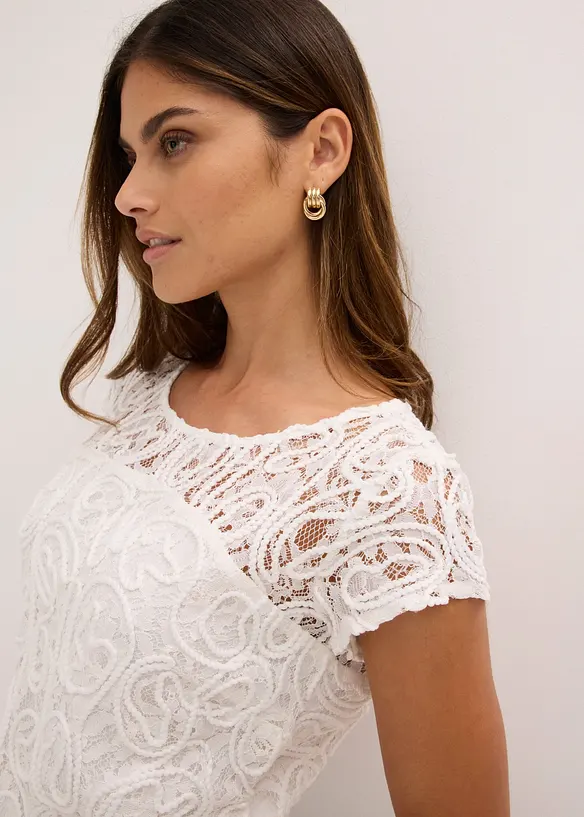 Blusa in pizzo, bonprix