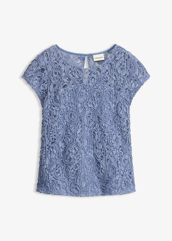 Blusa con pizzo, bonprix
