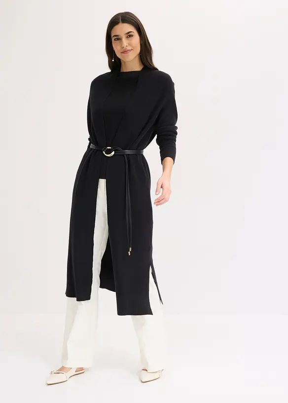 Cardigan lungo con viscosa, bonprix
