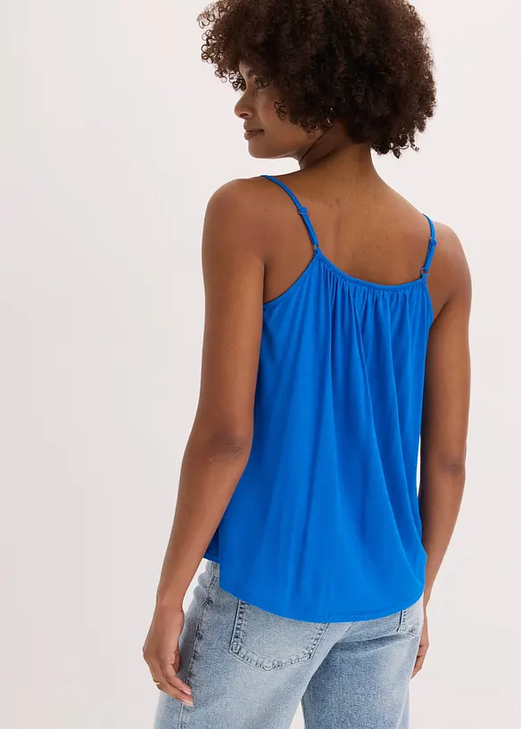 Top con spalline sottili in viscosa fluente, bonprix