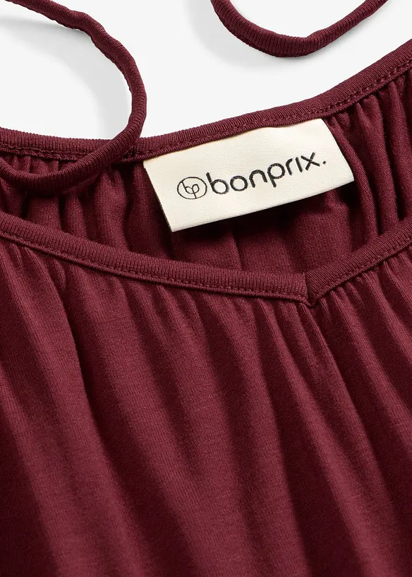 Top con spalline sottili in viscosa fluente, bonprix