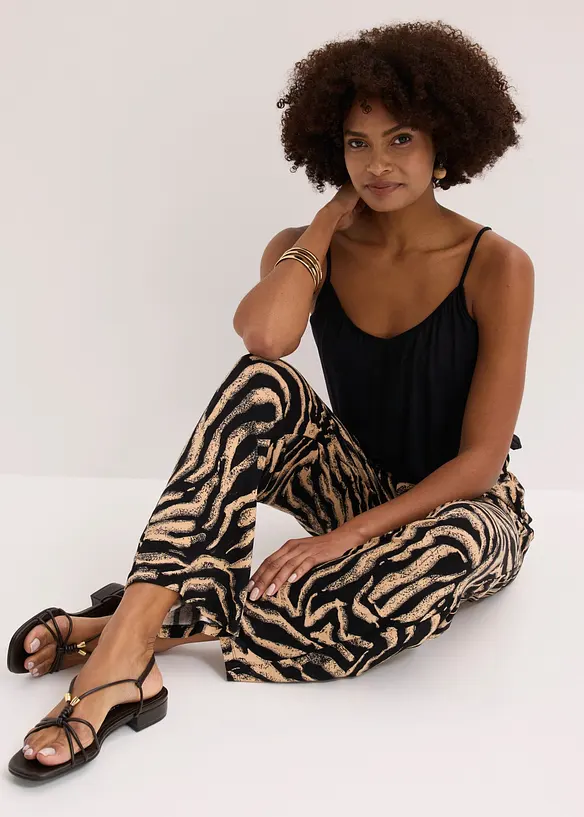 Pantaloni in jersey di misto viscosa fluido, bonprix