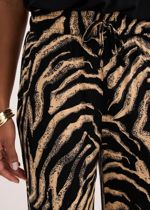 Pantaloni in jersey di misto viscosa fluido, bonprix