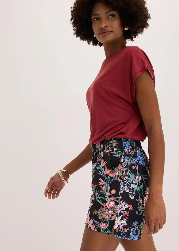 Shorts in jersey di misto cotone elasticizzato (pacco da 2), bonprix