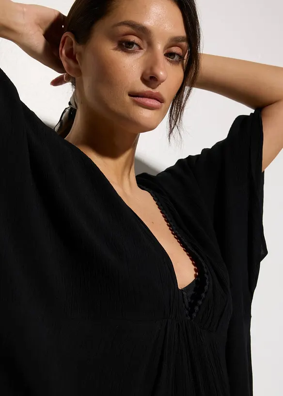 Tunica copricostume in crinkle strutturato, bonprix