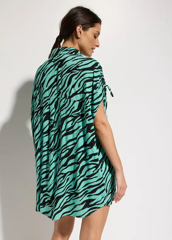 Camicia da spiaggia in crinkle operato, bonprix