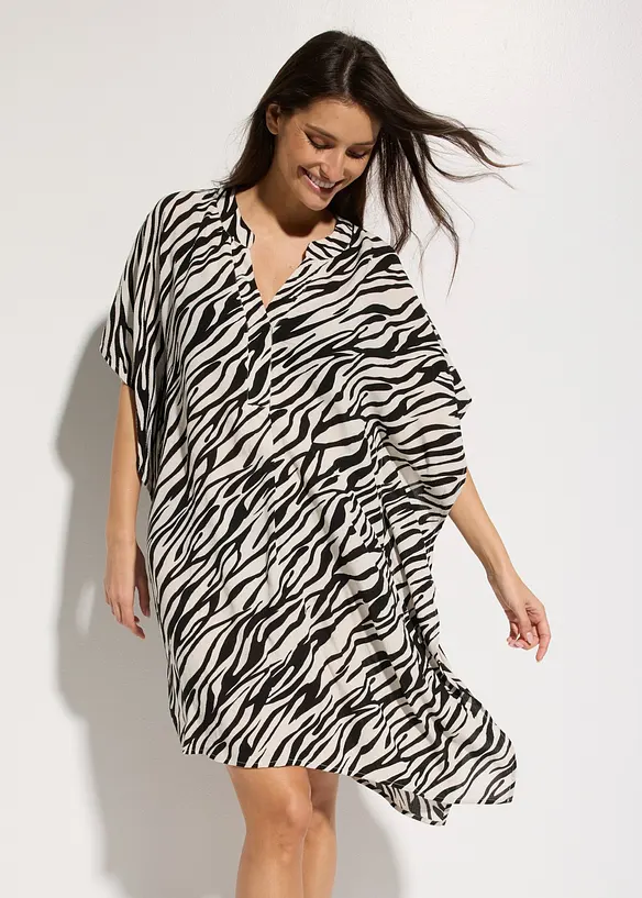 Tunica copricostume in crinkle strutturato, bonprix