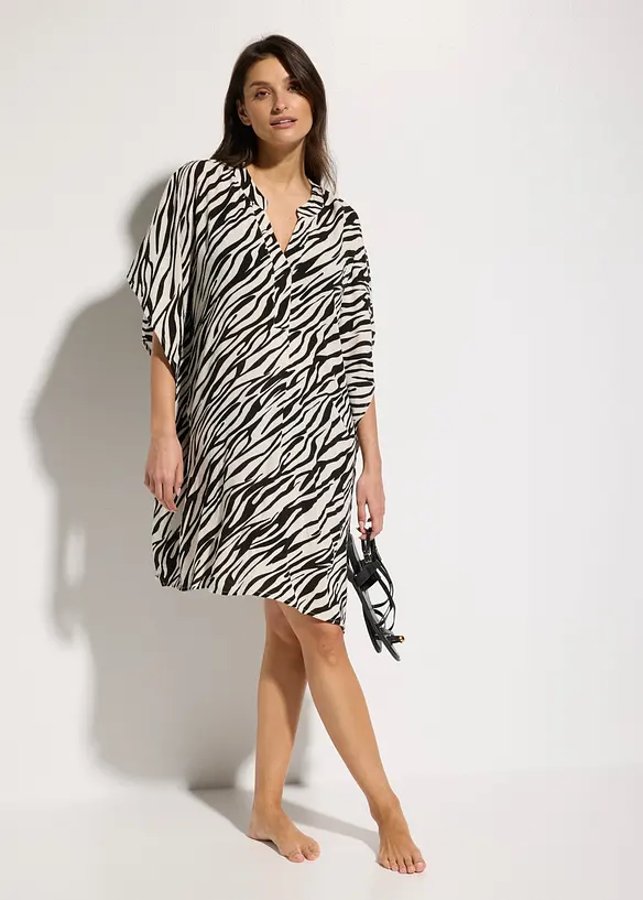 Tunica copricostume in crinkle strutturato, bonprix