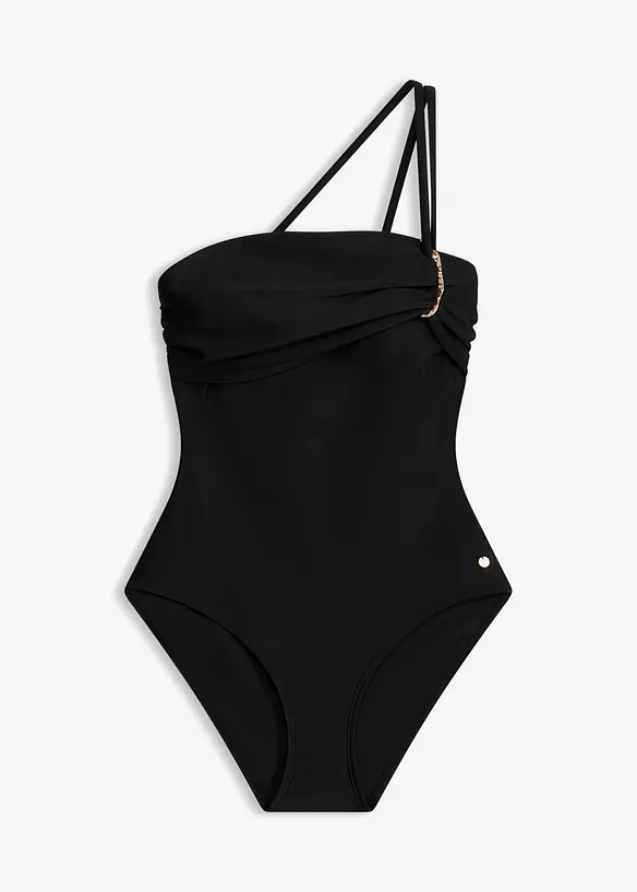 Costume intero a fascia con dettagli dorati, bonprix