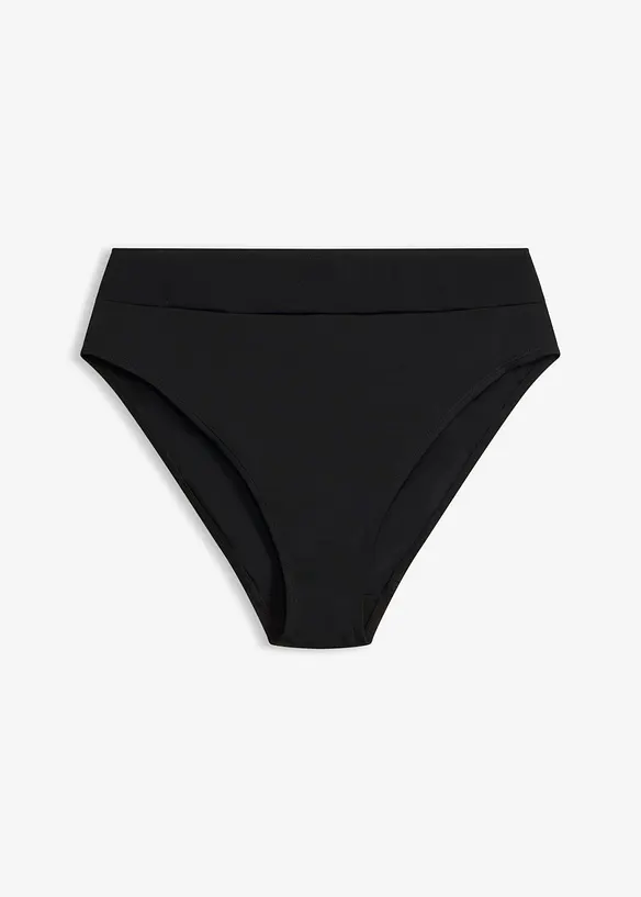 Slip a vita alta per bikini con sgambatura alta, asciugatura rapida, bonprix