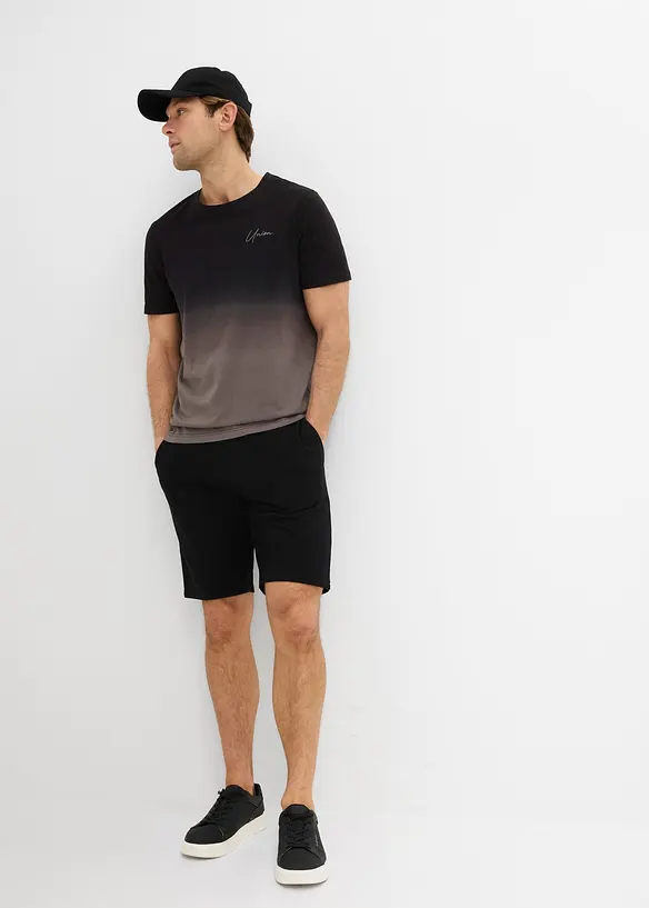 T-shirt e bermuda in felpa  (set 2 pezzi), bonprix