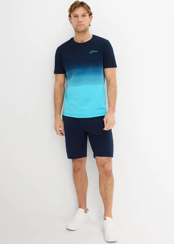 T-shirt e bermuda in felpa  (set 2 pezzi), bonprix