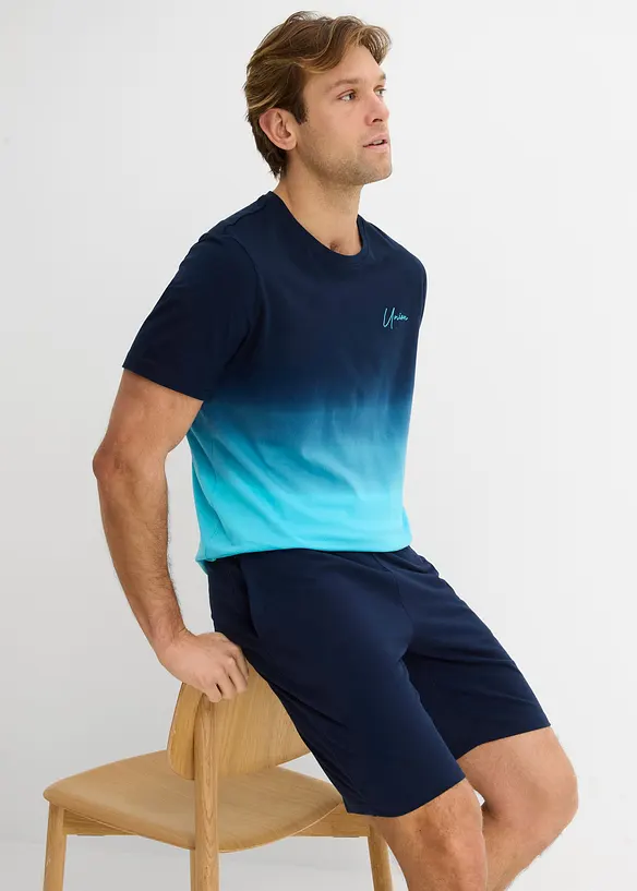 T-shirt e bermuda in felpa  (set 2 pezzi), bonprix