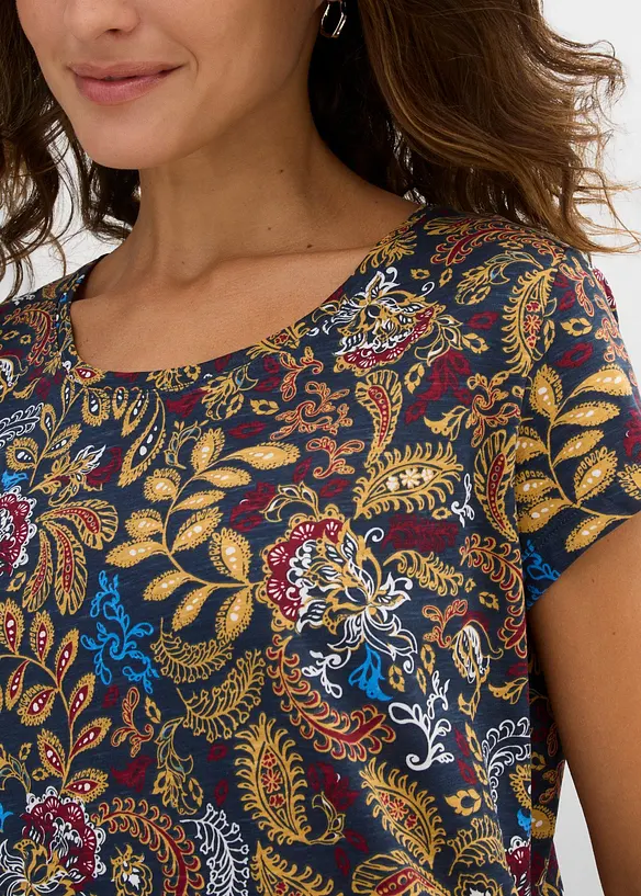 T-shirt in cotone fantasia, bonprix