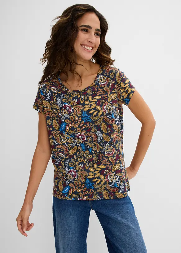 T-shirt in cotone fantasia, bonprix