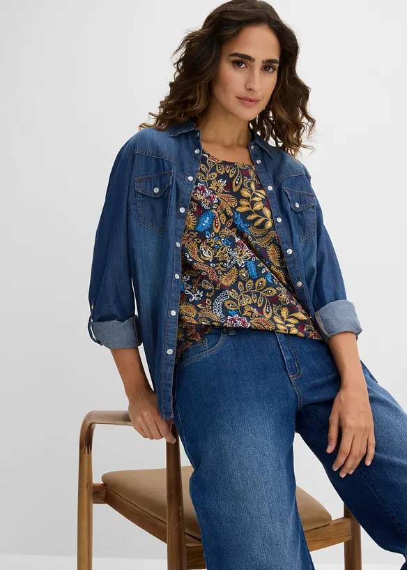T-shirt in cotone fantasia, bonprix