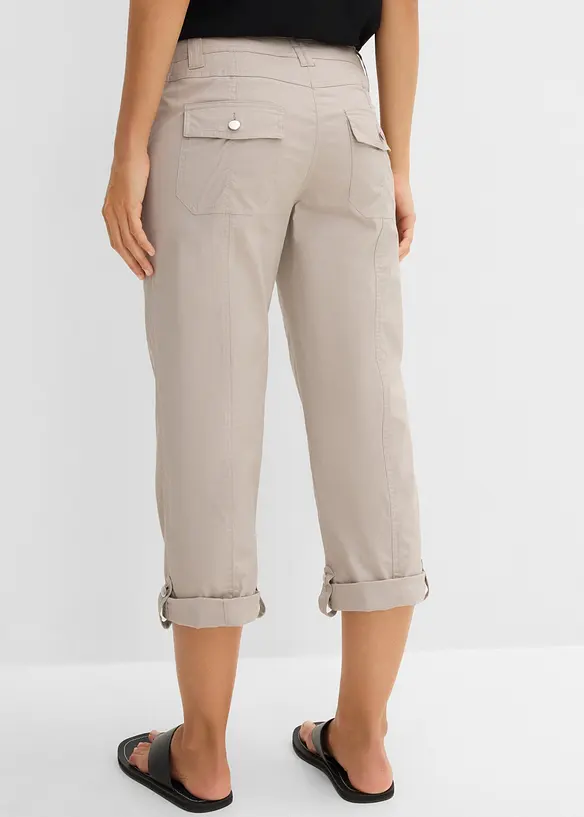 Pinocchietti cargo elasticizzati, bonprix