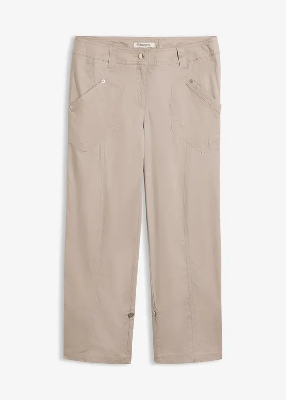 Pinocchietti cargo elasticizzati, bonprix