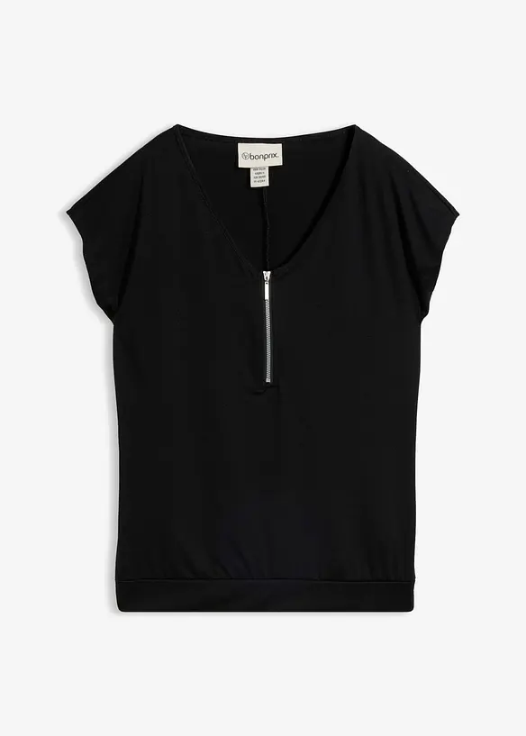 T-shirt con cerniera, bonprix