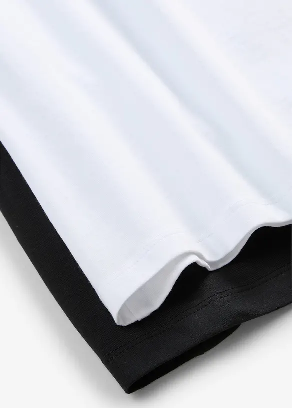 Top con spalline sottili in puro cotone biologico (pacco da 2), bonprix
