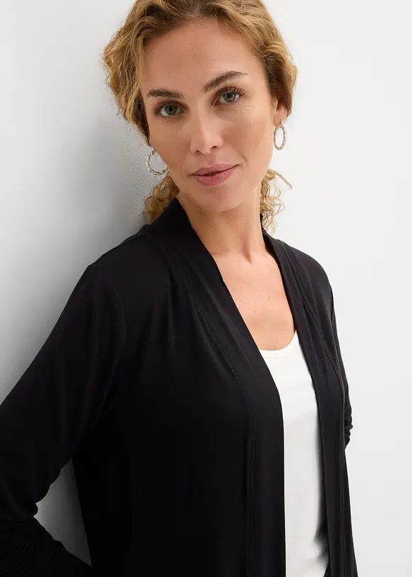Cardigan in jersey di morbida viscosa, bonprix