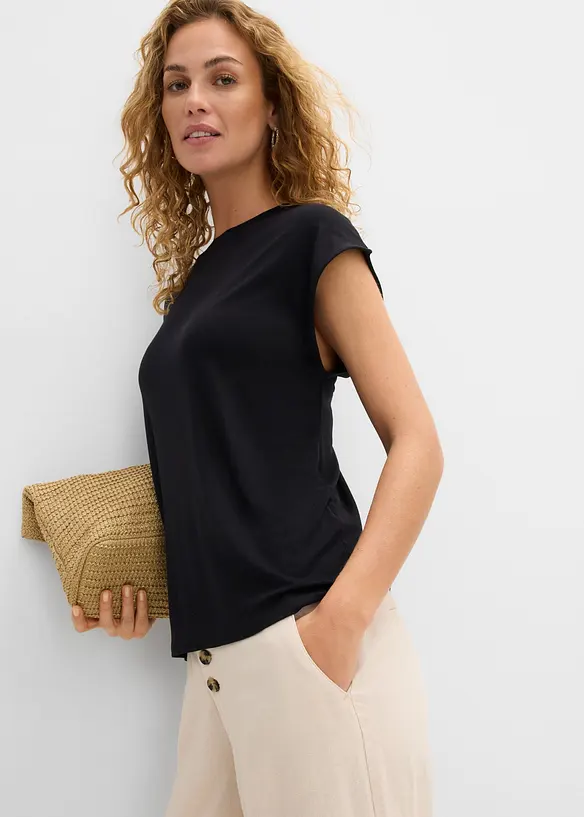 T-shirt in viscosa morbida, bonprix