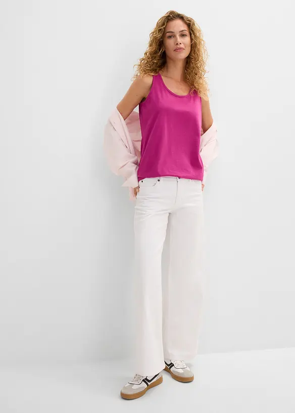 Top lungo in puro cotone (pacco da 5), bonprix